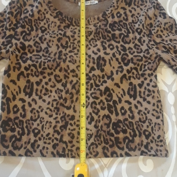 Zara cheetah cropped sweater - Picture 5 of 8